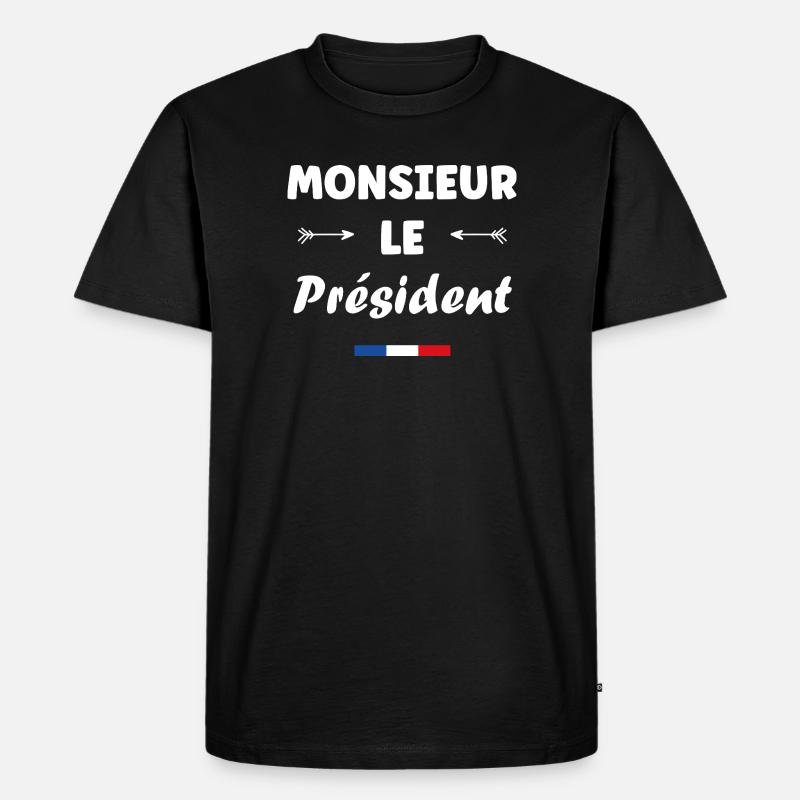 Präsident - Männer Premium Bio T-Shirt - Schwarz