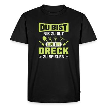 Jardinier Jardinage Jardinage Jardinage Jardinage - T-shirt Premium bio Homme - noir - Devant - Nico (187cm)