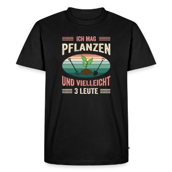 Jardinier Jardinage Jardinage Jardinage Jardinage - T-shirt Premium bio Homme - noir - Devant - Nico (187cm)