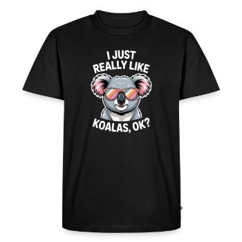 Koala Disant Koalas Drôle Koala Cadeau - T-shirt Premium bio Homme - noir - Devant - Nico (187cm)