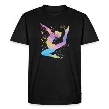 Gymnastique au sol Gymnastique artistique - T-shirt Premium bio Homme - noir - Devant - Nico (187cm)