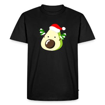 Avocado – Christmas - Men's Premium Organic T-Shirt - black - Front - Nico (187cm)