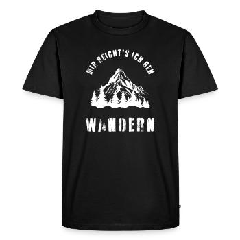 J’en ai assez, je vais faire de la randonnée Humour drôle sur les montagnes - T-shirt Premium bio Homme - noir - Devant - Nico (187cm)