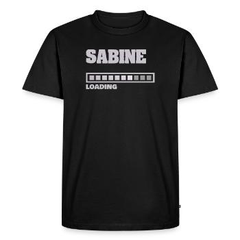 Cadeau pour Sabine - T-shirt Premium bio Homme - noir - Devant - Nico (187cm)