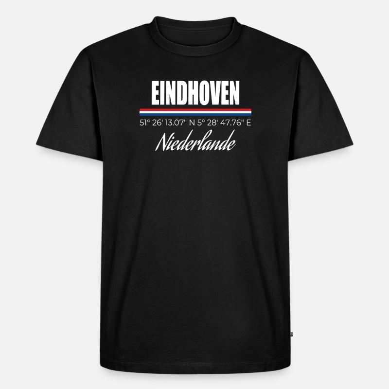 Eindhoven - Männer Premium Bio T-Shirt - Schwarz