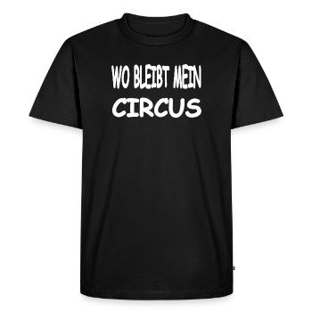 Circus - Men's Premium Organic T-Shirt - black - Front - Nico (187cm)