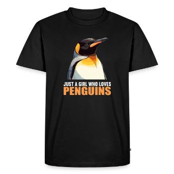 Pingouins Pingouin - T-shirt Premium bio Homme - noir - Devant - Nico (187cm)