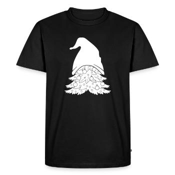 Gnome Costume Hommes Gnome Noël Arbre Gnome - T-shirt Premium bio Homme - noir - Devant - Nico (187cm)