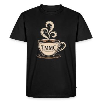 TMMC Trop de Femme Ma Coupe Club Café - T-shirt Premium bio Homme - noir - Devant - Nico (187cm)