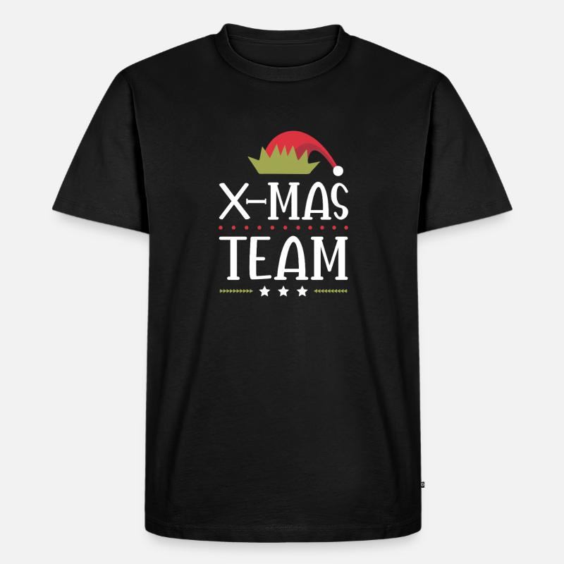 X-Mas Squad - Männer Premium Bio T-Shirt - Schwarz
