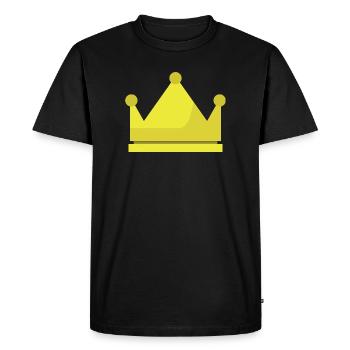 Couronne - T-shirt Premium bio Homme - noir - Devant - Nico (187cm)