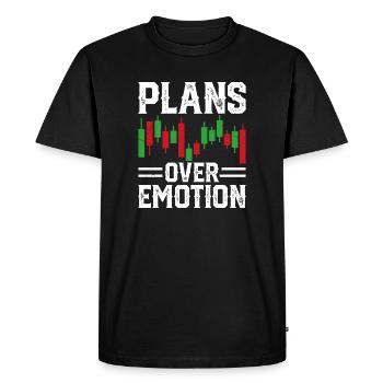 Graphique boursier Trading Crypto Marché boursier - T-shirt Premium bio Homme - noir - Devant - Nico (187cm)