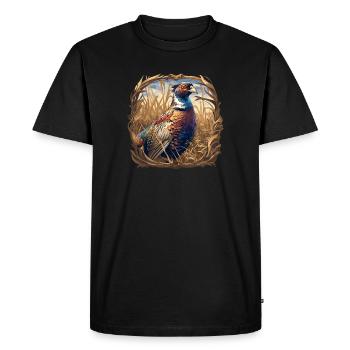 Faisans Faisan - T-shirt Premium bio Homme - noir - Devant - Nico (187cm)