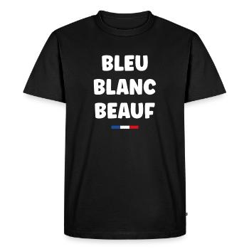 beauf - T-shirt Premium bio Homme - noir - Devant - Nico (187cm)