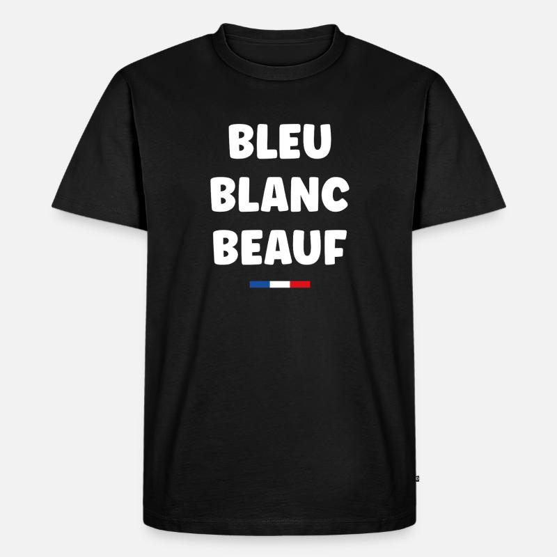 beauf - Männer Premium Bio T-Shirt - Schwarz