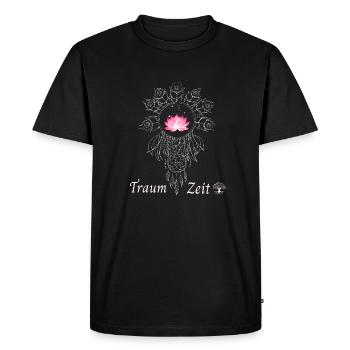 Attrape-Rêves Lotus du Temps du Rêve - T-shirt Premium bio Homme - noir - Devant - Nico (187cm)
