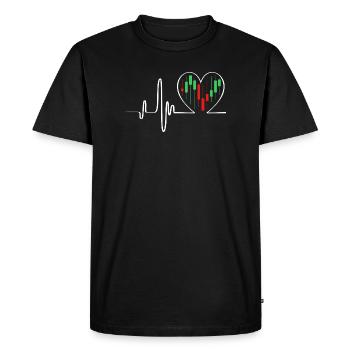Trading Finance Stocks Money Bitcoin Capital - Men's Premium Organic T-Shirt - black - Front - Nico (187cm)