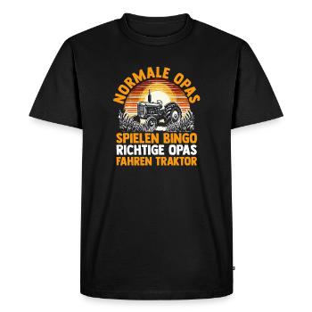 Farmer Farm Farmer Farmer Grandpa Grandpa Trak - Men's Premium Organic T-Shirt - black - Front - Nico (187cm)