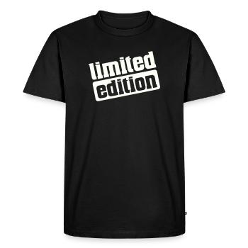 Édition limitée - T-shirt Premium bio Homme - noir - Devant - Nico (187cm)