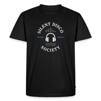Casque Silent Disco Rave Neon Festival Danse - T-shirt Premium bio Homme - noir - Devant - Nico (187cm)