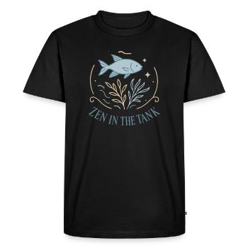 Zen in the aquarium - Men's Premium Organic T-Shirt - black - Front - Nico (187cm)