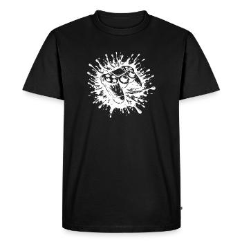 Ink war on the gamepad Energy on Analog - Men's Premium Organic T-Shirt - black - Front - Nico (187cm)