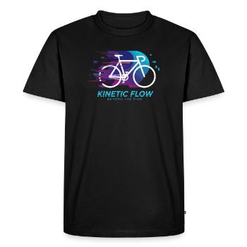 Kinetic Flow Bicycle Burst - T-shirt Premium bio Homme - noir - Devant - Nico (187cm)