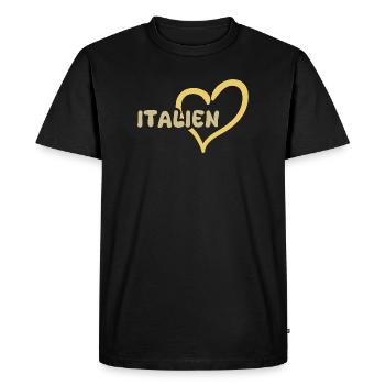 L’Italie comme l’Italie - T-shirt Premium bio Homme - noir - Devant - Nico (187cm)