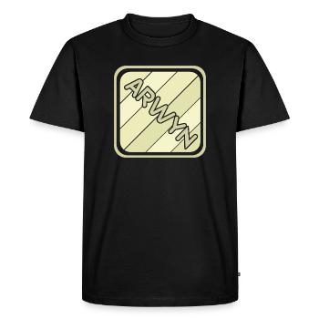 Nom de la fille Arwyn - T-shirt Premium bio Homme - noir - Devant - Nico (187cm)