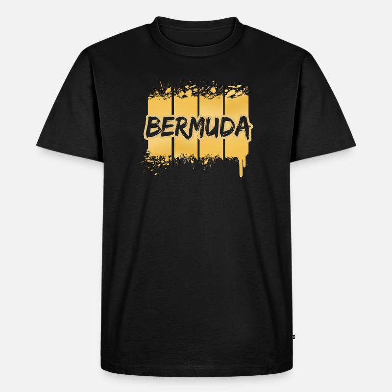 Bermuda Bermuda - Männer Premium Bio T-Shirt - Schwarz