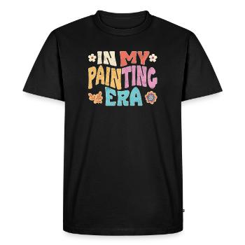 In my painting era - Men's Premium Organic T-Shirt - black - Front - Nico (187cm)