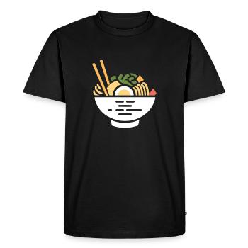 Ramen - T-shirt Premium bio Homme - noir - Devant - Nico (187cm)