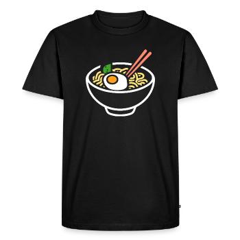 Ramen - T-shirt Premium bio Homme - noir - Devant - Nico (187cm)