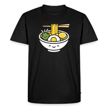 Ramen - T-shirt Premium bio Homme - noir - Devant - Nico (187cm)