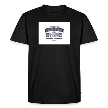 Overthinking Champion Fitness Joke - Men's Premium Organic T-Shirt - black - Front - Nico (187cm)