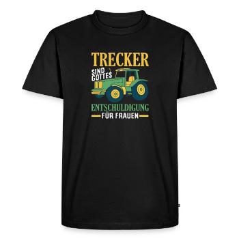 Conducteur de tracteur Agriculteur amateur Tracteur Hommes Dire - T-shirt Premium bio Homme - noir - Devant - Nico (187cm)