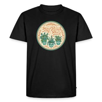 Club des plantes de la ville - T-shirt Premium bio Homme - noir - Devant - Nico (187cm)