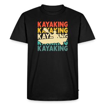 Kayak Kayaker Gifts Water Sports Outfits - Men's Premium Organic T-Shirt - black - Front - Nico (187cm)