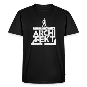 Architecture Design Grid Symbolism - Men's Premium Organic T-Shirt - black - Front - Nico (187cm)