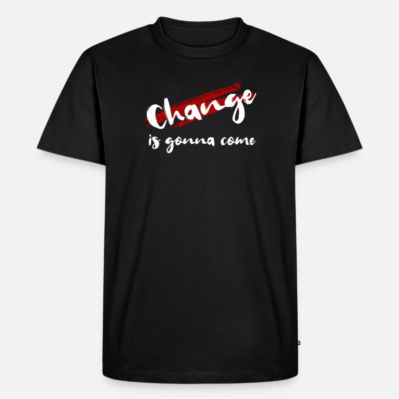Change - Männer Premium Bio T-Shirt - Schwarz