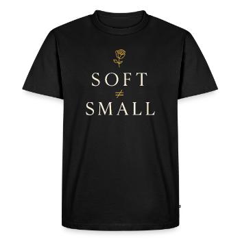 Elegant Feminine Lifestyle, Gentle - Men's Premium Organic T-Shirt - black - Front - Nico (187cm)