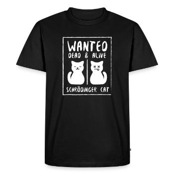 Schrödinger's cat - Men's Premium Organic T-Shirt - black - Front - Nico (187cm)