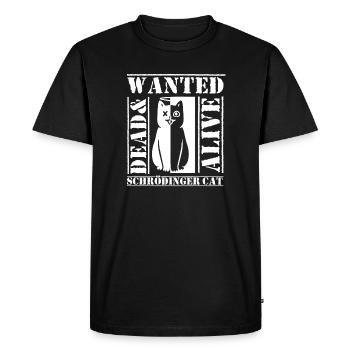Schrödinger's cat - Men's Premium Organic T-Shirt - black - Front - Nico (187cm)
