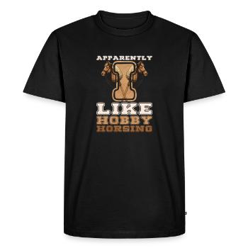 Art de cheval de loisir Passe-temps - T-shirt Premium bio Homme - noir - Devant - Nico (187cm)