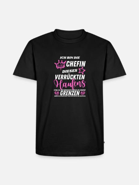 Skør chef Sjov Chef-gave-udsagn - Herre Premium økologisk T-shirt - sort