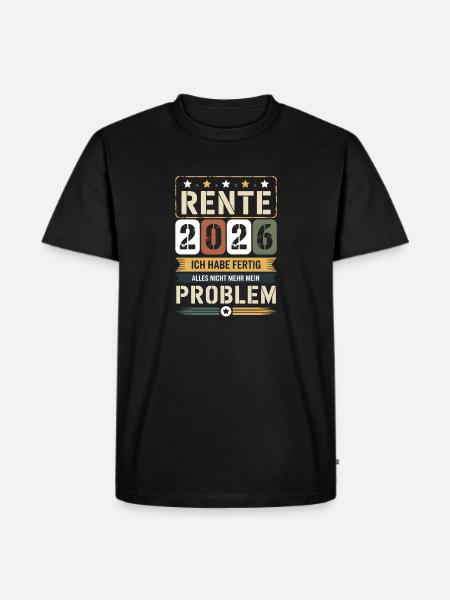 Pension 2026 I'm done - Men's Premium Organic T-Shirt - black