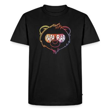 Bears Dad - Men's Premium Organic T-Shirt - black - Front - Nico (187cm)
