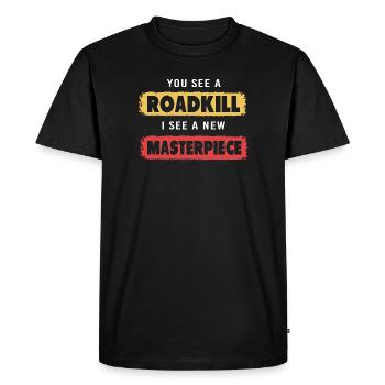taxidermy - Men's Premium Organic T-Shirt - black - Front - Nico (187cm)