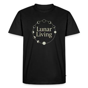 Déesse Lunaire du cycle lunaire intentionnellement - T-shirt Premium bio Homme - noir - Devant - Nico (187cm)