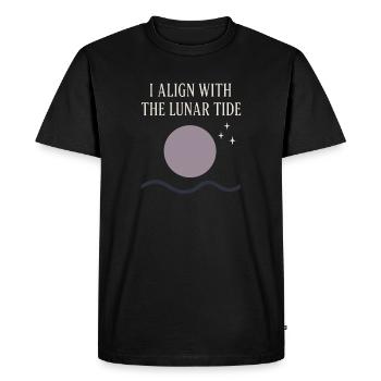 Déesse Lunaire du cycle lunaire intentionnellement - T-shirt Premium bio Homme - noir - Devant - Nico (187cm)